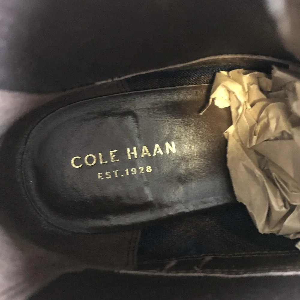 Cole Haan Grand.OS Boots Womens 6 B Brown Leather Waterproof Chelsea Ankle